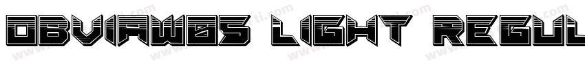 ObviaW05-Light Regul字体转换